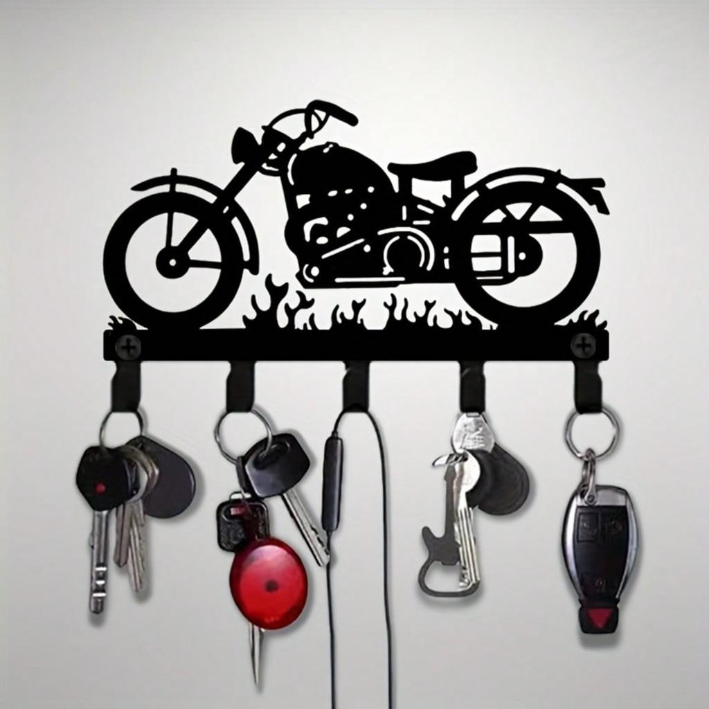 Multifunctional Metal Key Holder Wall Mounted Organizer for Kitchen Bathroom Entryway