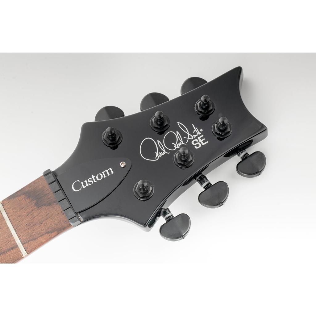 Musiclily Pro Gitarre Schwarz 3+3 Mechaniken, Halbmond-Knöpfe,