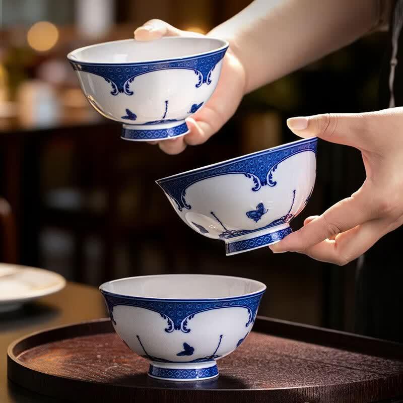 Jingdezhen High White Porcelain Dinnerware Set