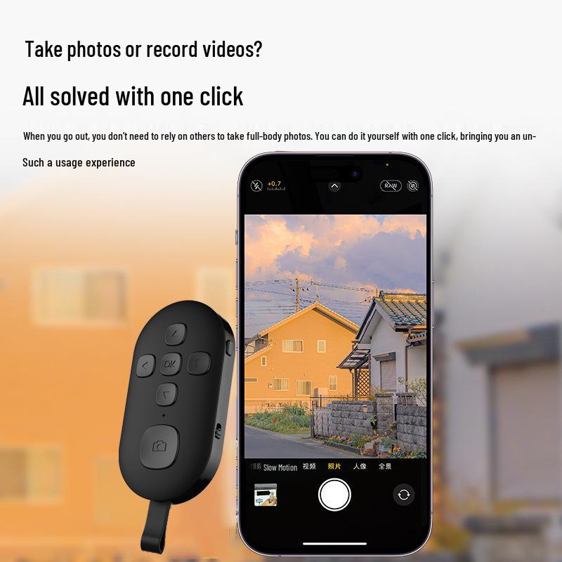Universal Bluetooth Selfie Remote: Rechargeable Smart Controller Stick