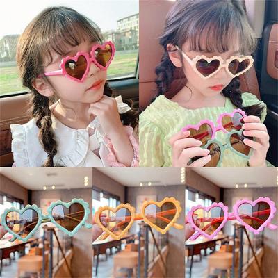 Cute Cartoon Heart Sunglasses Children Baby Sunglasses Boys Girls Uv400 Sun Glasses Shades Kids Gifts Fashion Party Eyeglasses