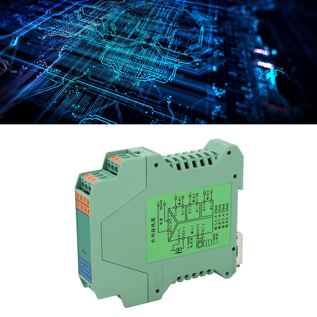 DC Signal Isolator 4 To 20mA 1 In 3 Out Strong Anti Interference Current Signal Isolator Transmitter
