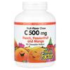 Natural Factors Fruit Chew Vitamin C, Peach Passionfruit & Mango, 500mg, 90 Chewable Wafers