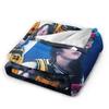 2025 Hit Me Hard And Soft Warm Soft Blanket Singer E-eilishes Tour Picnic Plush Throw Blanket Bed Flannel Bedspread Sofa Bed