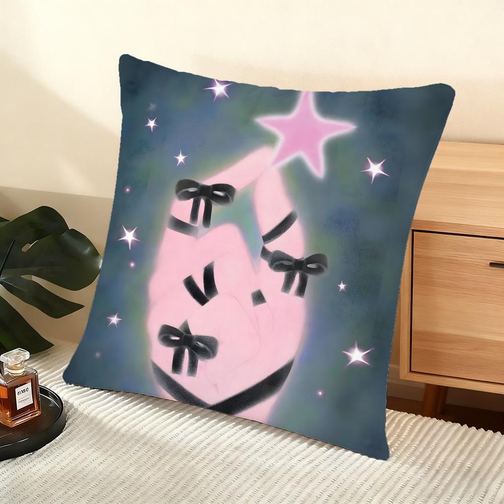 Andreadieznin Spanish Cushion Cover Silky Short Plush Home Sofa Cushion Cover - Invisible Zipper Home Decoration