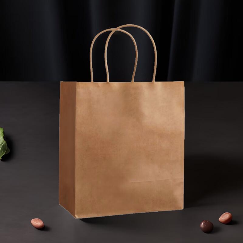 Commercial Kraft Paper Takeaway Handle Bags