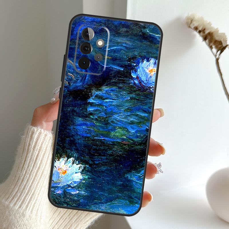 

Monet Oil Painting Case For Samsung Galaxy A32 A33 A52 A54 A53 A34 A12 A13 A51 A71 A21S A52S A23 A31 Back Cover Samsung A33 5G