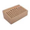 Leather Craft Tool Holder 76 Holes Durable Beech Diverse Sizes Widely Used Wooden Punch Tool Stand