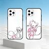 C-Cute Cat Man Phone Case For iPhone 17,16,15,14,13,12,11 Plus,Pro Max,SE4Soft Silicone Black Cover