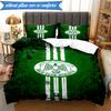 Set Lenzuola 3 Pezzi con Stemma Raja Club Athletic Stampa 2D (Include 1 Copripiumino + 2 Federe Senza Imbottitura), Decorazione camera da letto, Regalo ventilatore