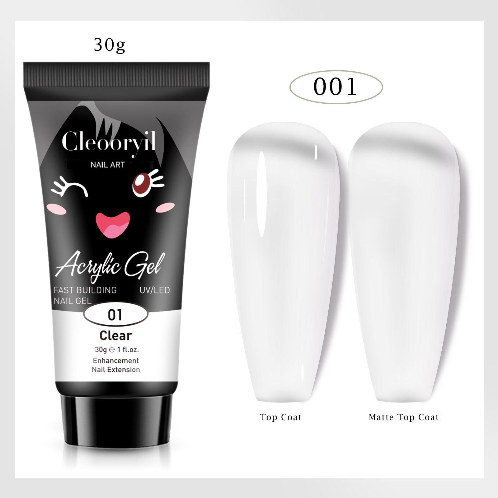 

УФ Твердий Гель для Нарощування Нігтів, 15мл - Швидкий Кристалічний Гель для Швидкого Нанесення