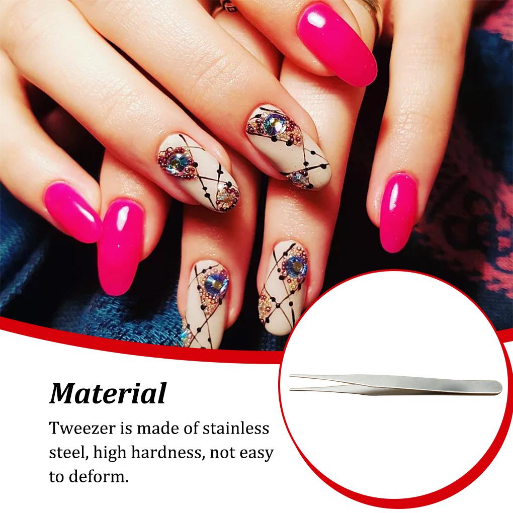 Eyelash Tweezers Straight Tip Eyebrow Nipper Multi-Purpose Easy To Clean Flexible Durable Wear-resistant Lash Supplies