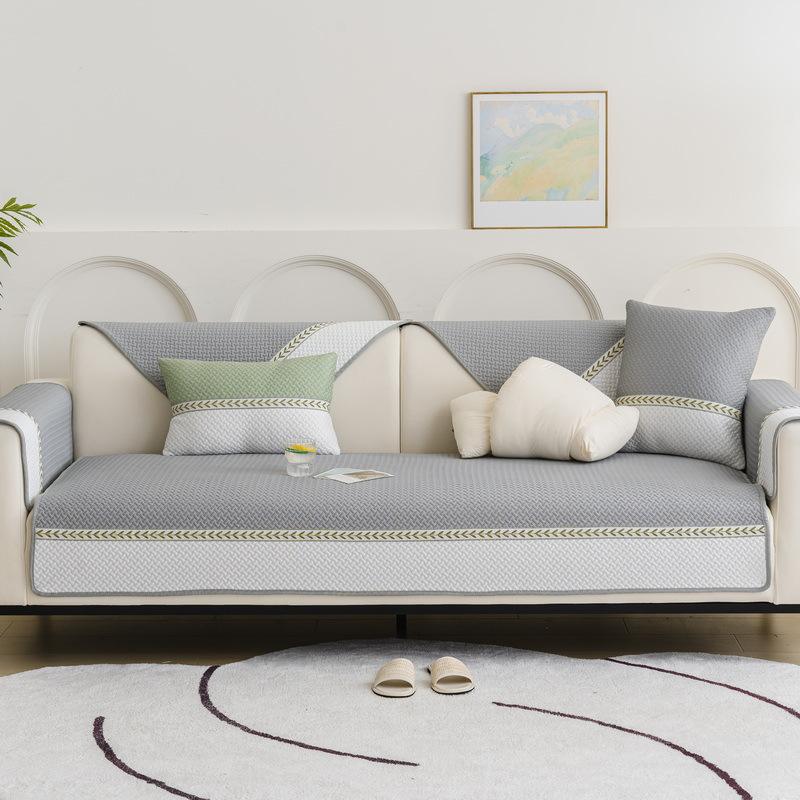 

Ice Silk Sofa Cushion Summer Mat Seat Cushion Cool Feeling Sofa Cover Non-slip Cool Seat Cushion Cover Cloth Towel 70*70cm