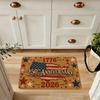 1pc, 2D Flat Printing, Retro American 250Th Anniversary Commemorative Rug, Non-Slip Machine Washable Easy-Clean Polyester Carpet, Suitable for Home An