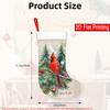 Christmas Decoration Fireplace Hanging Stocking 1pc Winter Cardinal Christmas Decoration-Christmas Stocking Holiday Part