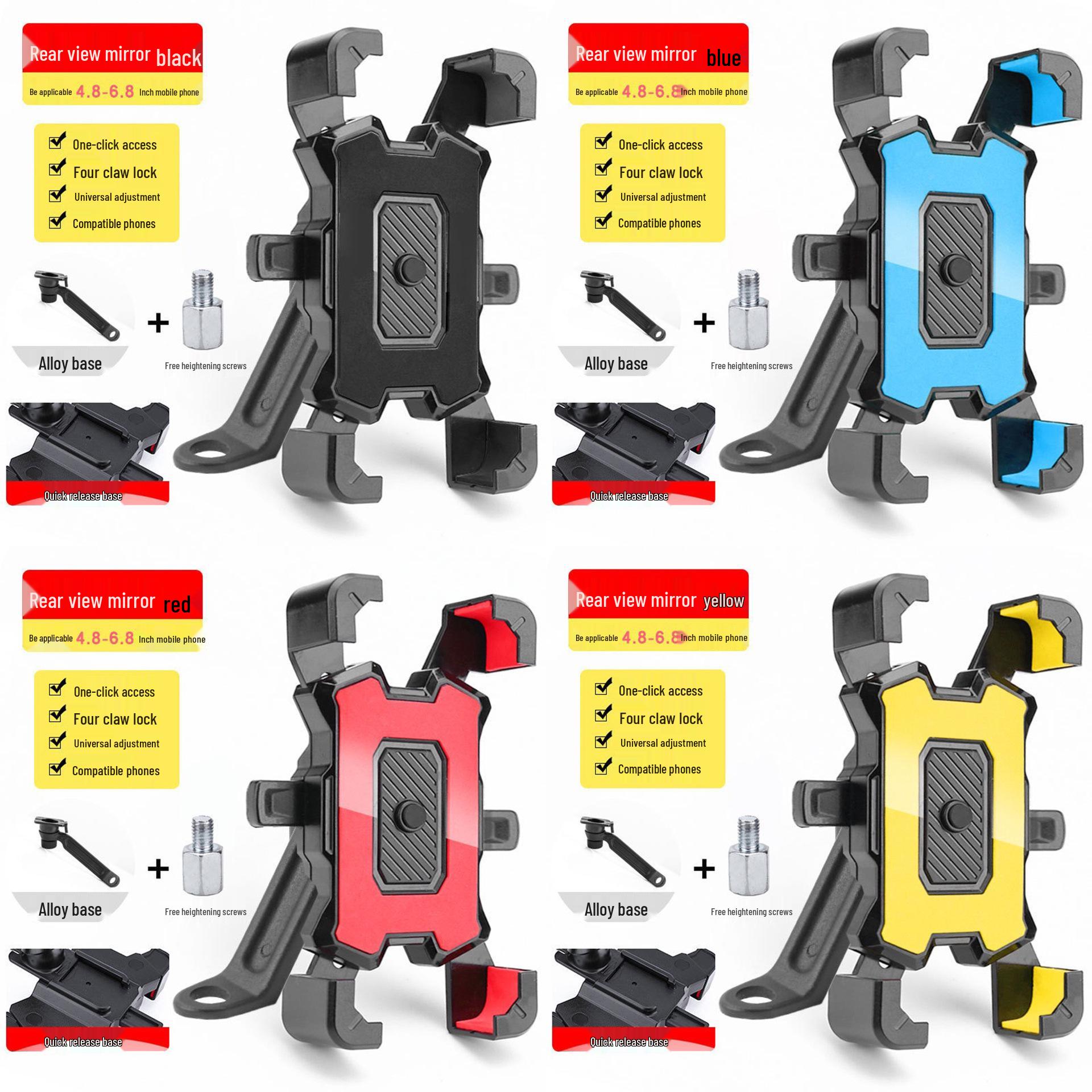 Shockproof Phone Holder for Bikes, Scooters, and Motorcycles