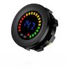 Battery Meter, Waterproof 12V Voltmeter Gauge, LED Digital Display Voltage Gauge, Round Voltage Meter for Marine Car Motorcycle Truck Boat RV