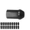 M12x1.5 Lug Nuts with Socket Adapter Aluminum Alloy 42mm   19Hex for JDM Racing   Replacement for  