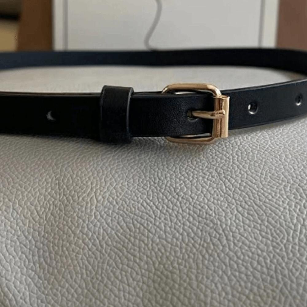 Metal Buckle Leopard Pattern Belt PU Leather Dress Decoration Elegant Thin Waist Belt Ladies/Girls