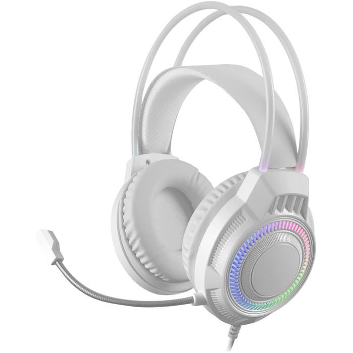 Cuffie Gaming - MARSGAMING - MH124 - Illuminazione FRGB Arcobaleno - Ergonomia Avanzata - Microfono Flessibile