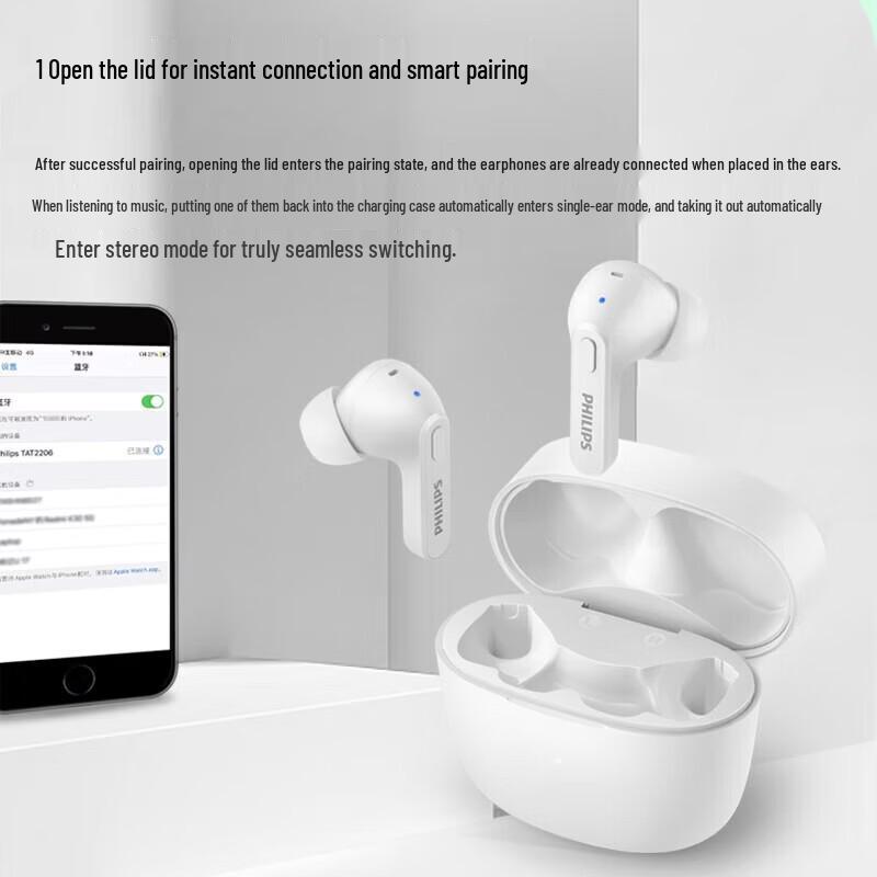 Philips TAT2206 True Wireless Bluetooth-Ohrhörer