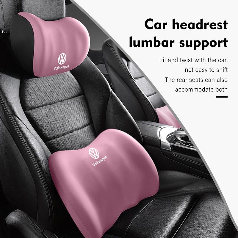 Car Sticker Hub Caps Car Seat Cushion Headrest Neck Support Neck Pillow Accessories For Volkswagen VW Scirocco Passat Polo B5 B6