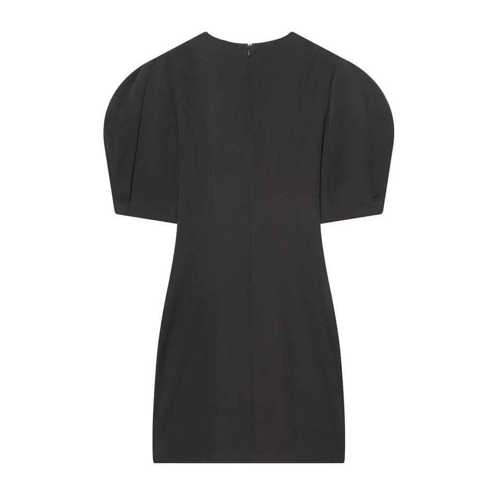 Women's New European and American Style Fashion Slim-fitting Bubble Sleeve Short Dress
