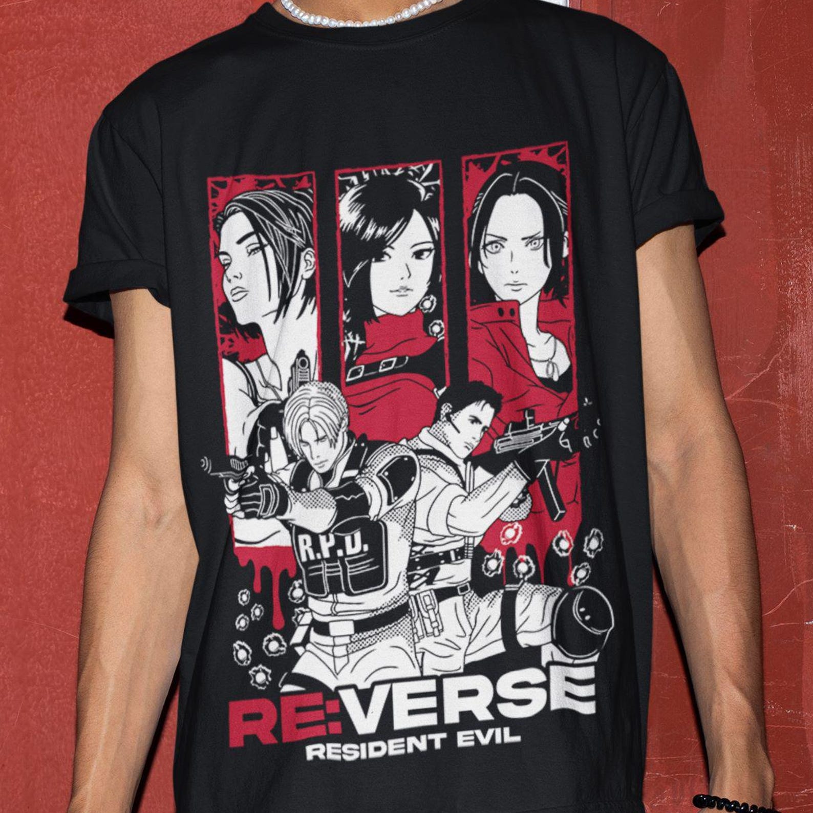 Limited Resident Evil Vintage T-Shirt, Gift For Women and Man Unisex T-Shirt, Movie Characters, Resident Evil Vintage T-Shirt XL