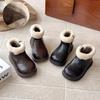 Velvet Leather Lamb Short Boots C01