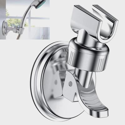 Banyo Braketi Vantuzlu Tutucu Duş Rayı Başlık Kaydırıcı Tutucu Evrensel ABS Düşmeyen Braket 1 Adet