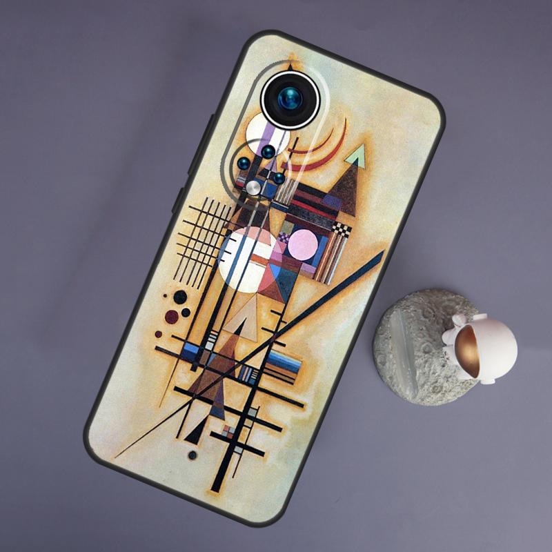 Wassily Kandinsky Abstraktní Pro Huawei Honor Magic 5 Lite 70 50 X8 X9 a P20 P30 P40 P50 P60 Pro P Smart Nova 9 5T Pouzdro