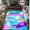 Fall Guys Crystal Velvet Rug, Soft Anti‑Slip Crystal Velvet Carpet for Living Room Bedroom Home Decor
