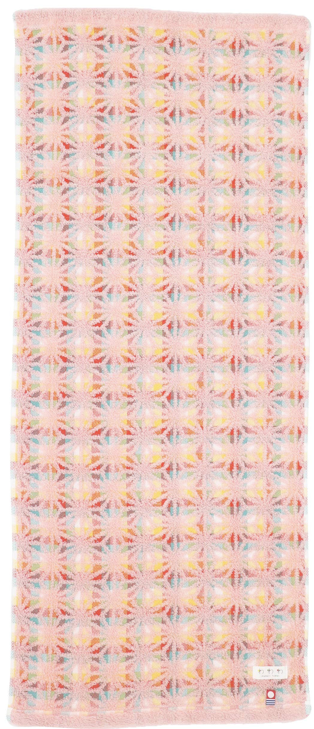 Marushin Face Made in Imabari 34 x 80 Irodori Komachi Asanoha Cherry Blossom Made in Imabari 0306005400 Towel, Japan, Towel, cm, Design, Japan, Towel,