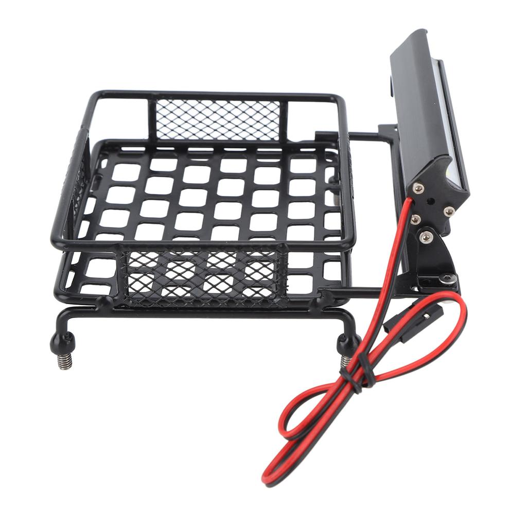 RC Car Roof Rack Luggage Carrier with LED Light for Traxxas for Axial RC Car Upgrade Parts Accessories