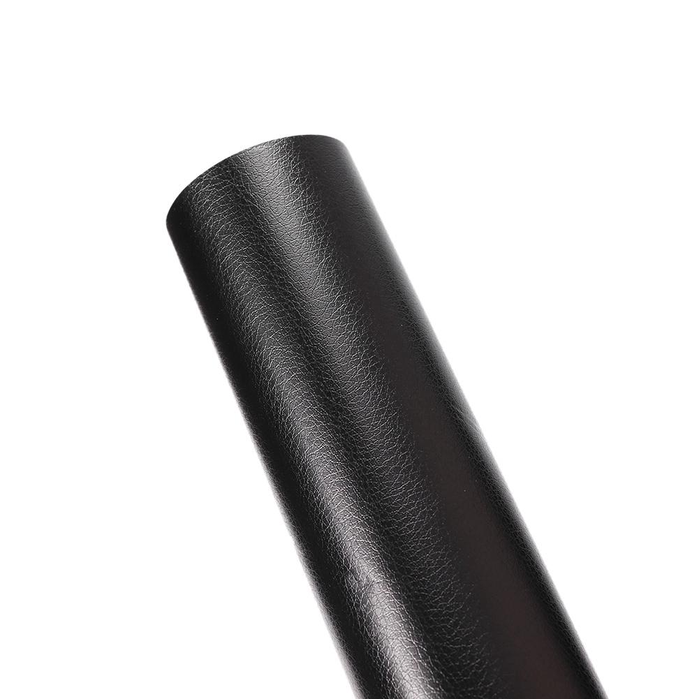 Grão de Couro Preto Adesivo Decorativo para Interior de Carro Película Envoltória para Móveis 30*200cm
