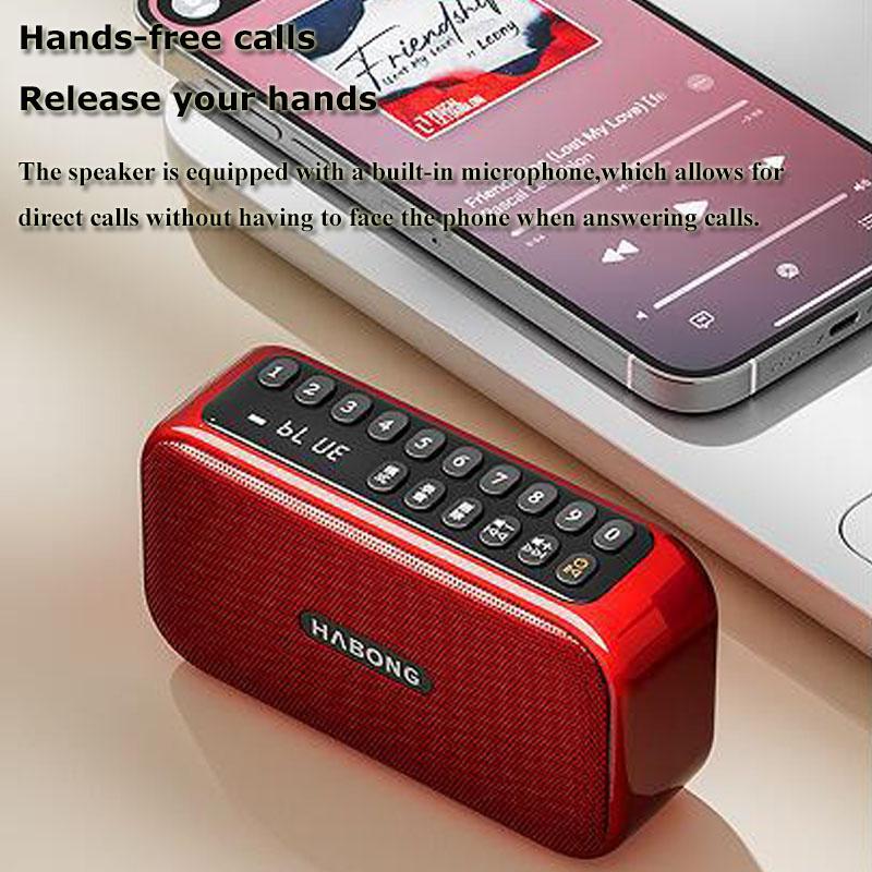 Portable FM Radio Rechargeable Portatil Radios Recorder Wireless Bluetooth 5.3 Speaker Walkman Heavy Bass Handsfree MP3 Player