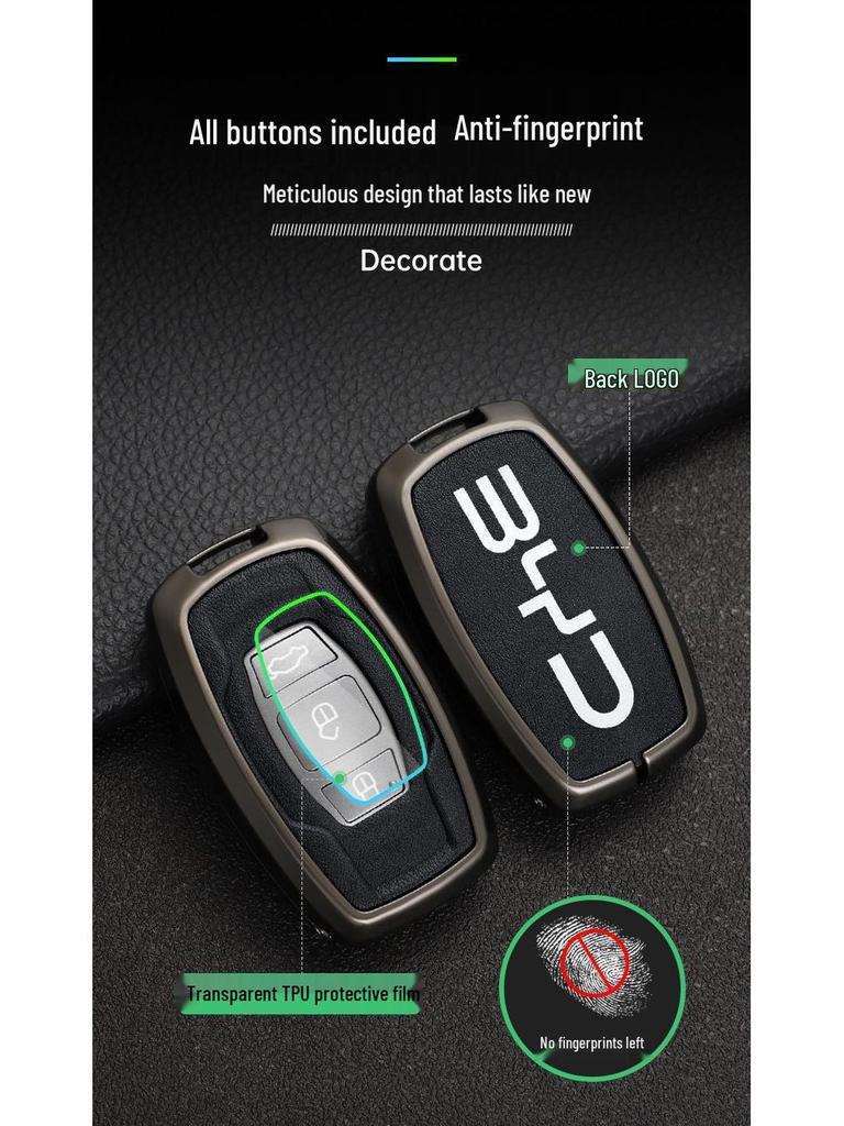 BYD Song, Tang Max, G5 Surui, E5 Sirui, G6 Qin Metal Key Case – Creative Car Shell Buckle (Old Models)