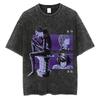 New Arrival Mens Clothe Tee Shirt TShirts Men Tshirt for Men Ropa Hombre Vintage Washed Death Note Anime Graphic Printing