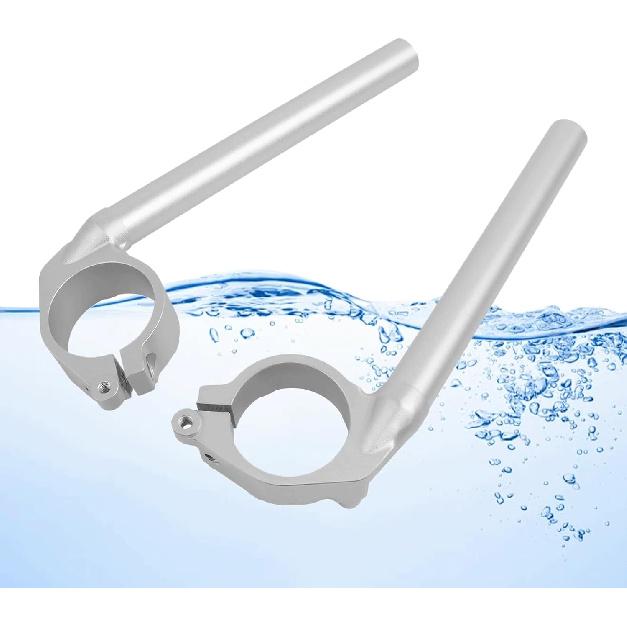 Motorcycle 50mm Fork Clip ons Handlebars 7/8" Clip On Tube Handlebars Replacement for Yamaha YZF R1 2004-2008