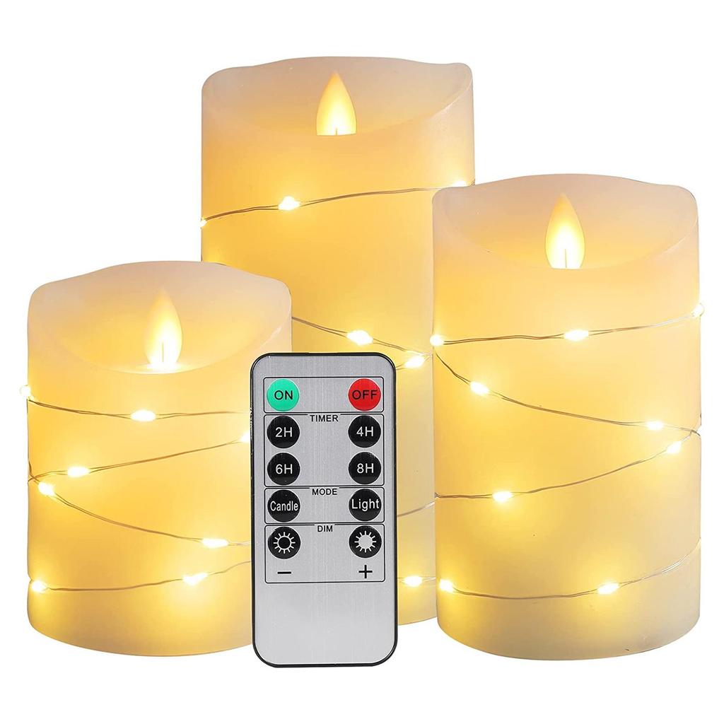 Buy Remote Control Candles Led Candles Flickering Bulk 3/set LED