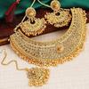 Ensemble Collier Ras-du-cou Doré Plaqué Glamour pour Femmes