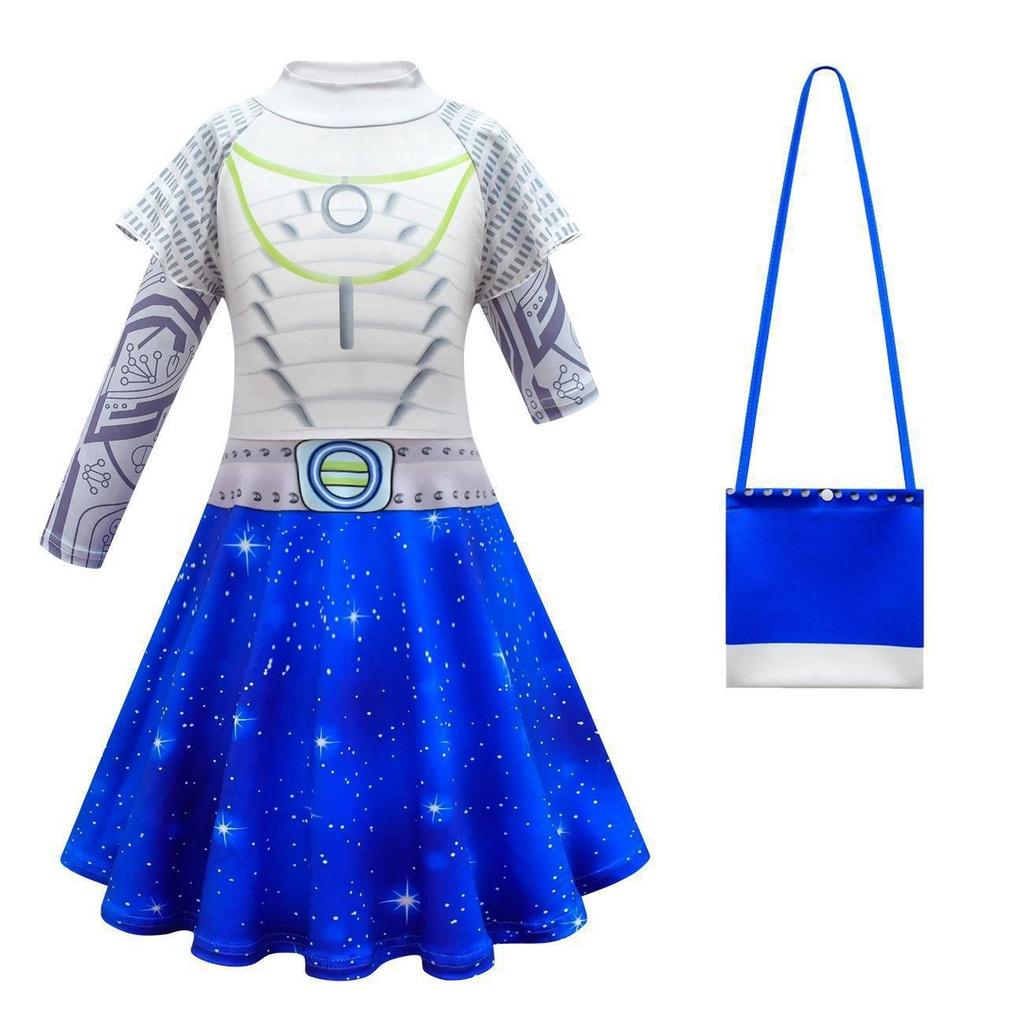 Halloween Role Zombie3 Play Children Girls Dresses Wigs Cape Sets Costumes Party