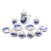 15Pcs Miniature Food And Play Doll House Diy Accessories 1:12 Dollhouse Miniature Tableware Porcelain Ceramic Tea Cup Set