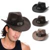 Punk Cowboy Hat Woman Men Windproof Cowboy Hat Western Style Photography Hat