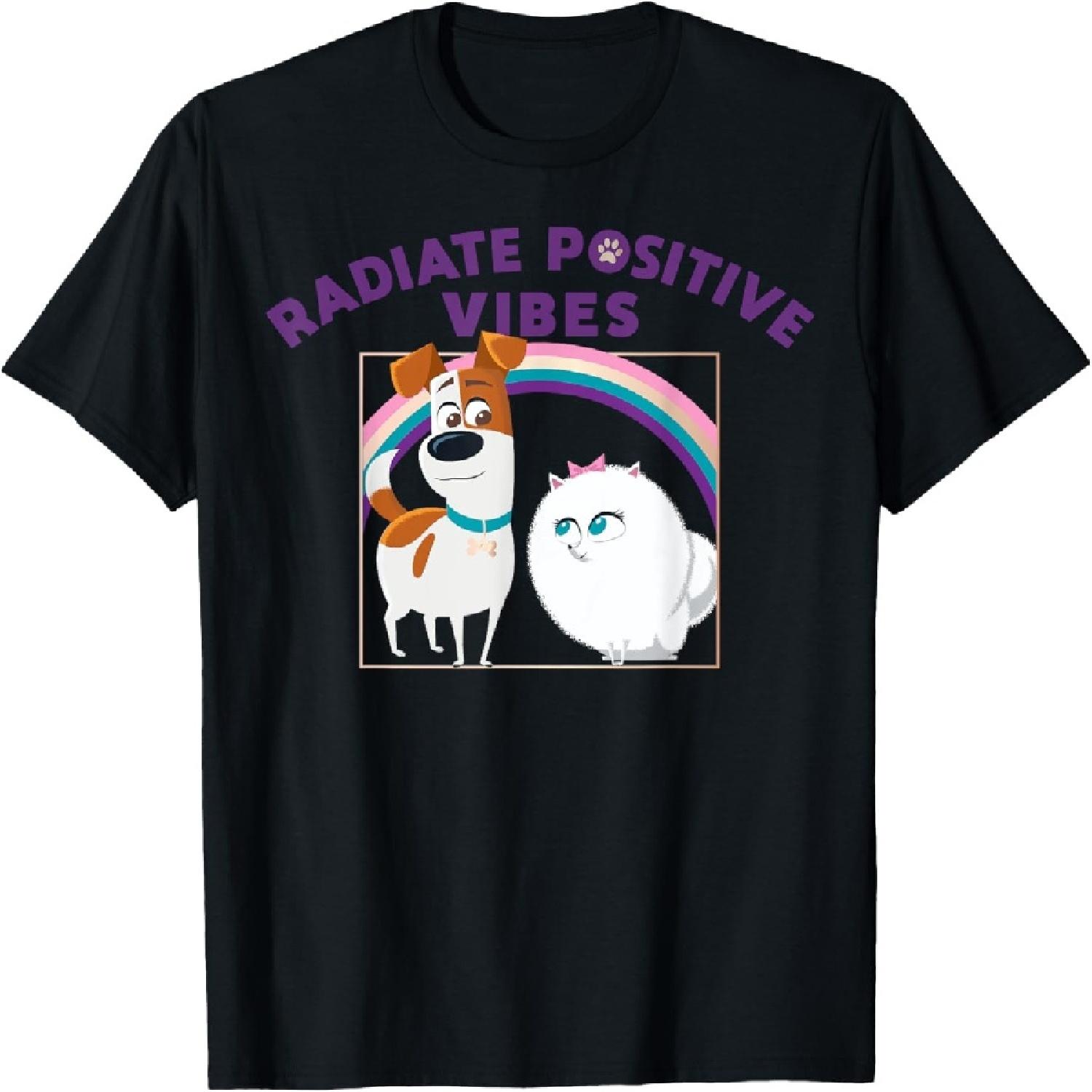 Pets 2 Max and Gidget Radiate Positive Mood T-Shirt S