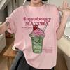 Cartoon Ice Cream Printed Women's Summer T-shirt - Loose Fit, Fashionable Streetwear