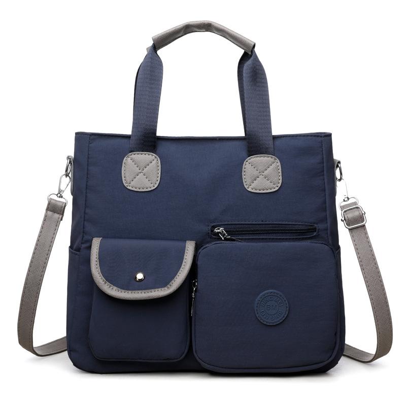 

Новая женская сумка через плечо Женская сумка кроссбоди Нейлоновая портативная большой вместимости Повседневная дорожная сумка Женская синий