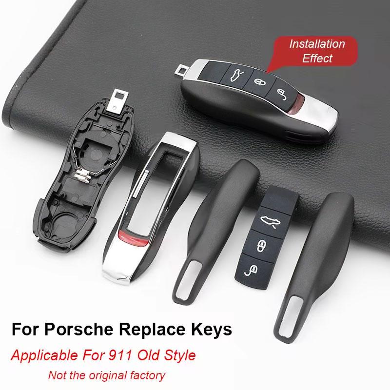 Für Porsche Cayenne Macan Panamera 718 Boxster 911 Auto Schlüsselhülle Gehäuse Fernbedienung Modifikation Ersatzeil Stellvertreter Fabrik