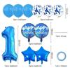 32" Blue Star Aluminum Foil Balloon Set for Birthday Party Decor