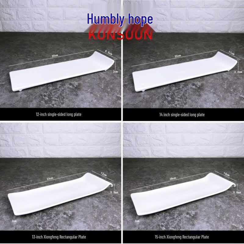 Qianxing Ceramic Rectangular Serving Plate